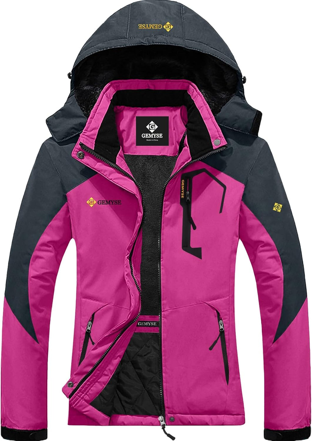 Women'S Mountain Waterproof Ski Snow Jacket Winter Windproof Rain Jacket