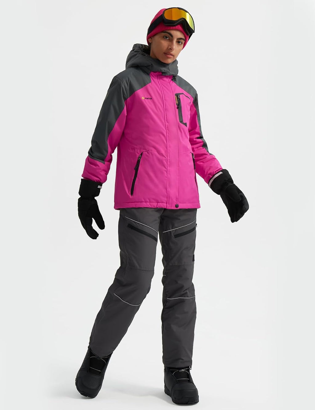 Women'S Mountain Waterproof Ski Snow Jacket Winter Windproof Rain Jacket