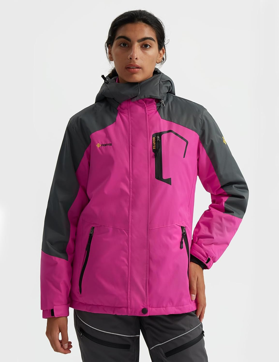 Women'S Mountain Waterproof Ski Snow Jacket Winter Windproof Rain Jacket